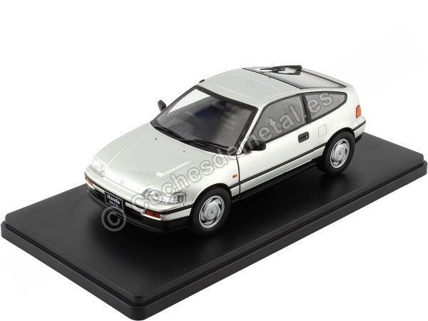Cochesdemetal.es 1987 Honda CR-X Gris Metalizado 1:24 WhiteBox 124131-O