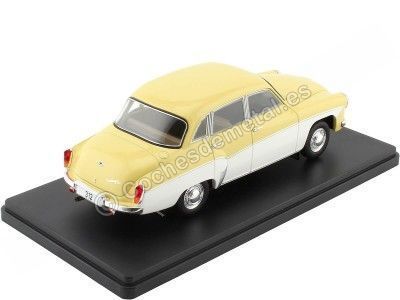 Cochesdemetal.es 1965 Wartburg 312 Amarillo/Blanco 1:24 WhiteBox 124144 2