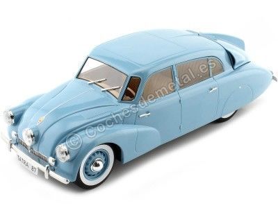 1937 Tatra 87 Azul Claro 1:18 MC Group 18362 Cochesdemetal.es