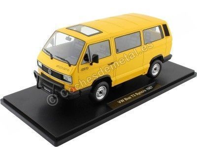 Cochesdemetal.es 1987 Volkswagen Bus T3 Syncro Amarillo 1:18 KK-Scale KKDC180961