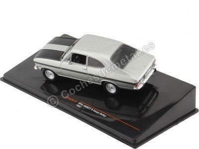 Cochesdemetal.es 1967 Opel Kadett B Coupe Rallye Plata/Negro 1:43 IXO Models CLC462N 2