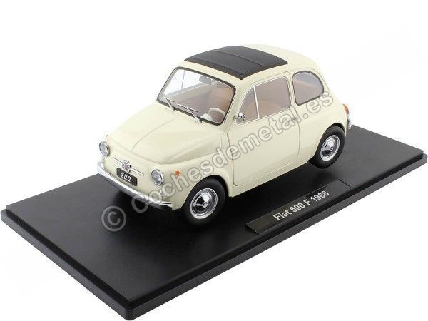 Cochesdemetal.es 1968 Fiat 500 Crema 1:12 KK-Scale KKDC120032
