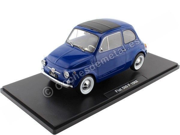 Cochesdemetal.es 1968 Fiat 500 Azul Oscuro 1:12 KK-Scale KKDC120033