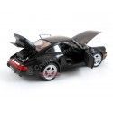 Cochesdemetal.es 1988 Porsche 911 (964) Turbo Coupe Negro 1:18 Welly 18026