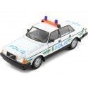 CARSDEMETAL.ES 1986 Volvo 240 BL "Police suédoise" blanc 1:24 Wellly 24102Sp