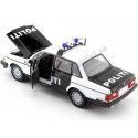 CARSDEMETAL.ES 1986 Volvo 240 BL "Norvège Police" blanc / noir 1:24 Welly 24102NW