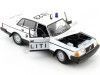 CARSDEMETAL.ES 1986 Volvo 240 GL "Police du Danemark" White 1:24 Wellly 24102DK