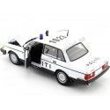 CARSDEMETAL.ES 1986 Volvo 240 GL "Police du Danemark" White 1:24 Wellly 24102DK