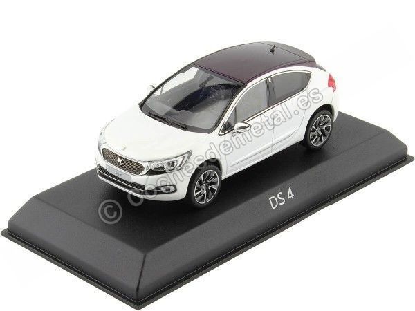 Cochesdemetal.es 2015 Citroen DS 4 Blanco Perlado/Granate 1:43 Norev 155457