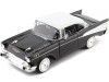 Cochesdemetal.es 1957 Chevrolet Bel Air Negro / Blanco 1:24 Motor Max 73228