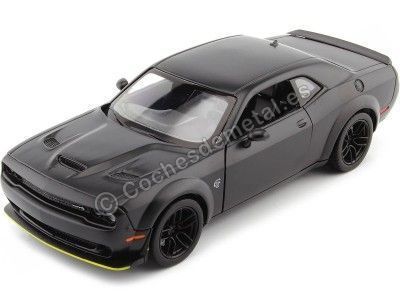 Cochesdemetal.es 2018 Dodge Challenger Srt Hellcat Wide Body Negro Mate 1:24 Motor Max 79350