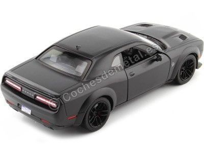 2018 Dodge Challenger SRT Hellcat Wide Body Negro Mate 1:24 Motor Max 79350 Cochesdemetal.es 2
