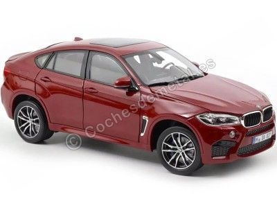 2015 BMW X6M Rojo Metalizado 1:18 Norev HQ 183242 Cochesdemetal.es