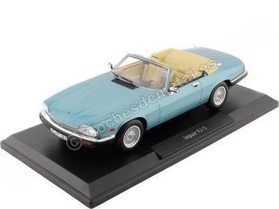 Cochesdemetal.es 1988 Jaguar XJ-S 5.3 H.E. Convertible Azul Claro Metalizado 1:18 Norev 182635