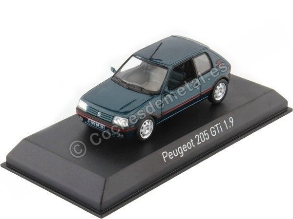 Cochesdemetal.es 1992 Peugeot 205 Gti 1.9 Verde Sorrento 1:43 Norev 471718