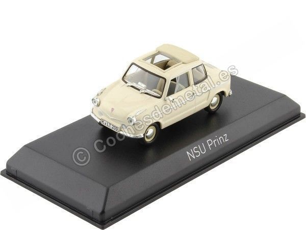 Cochesdemetal.es 1959 NSU Prinz II Beige 1:43 Norev 831019