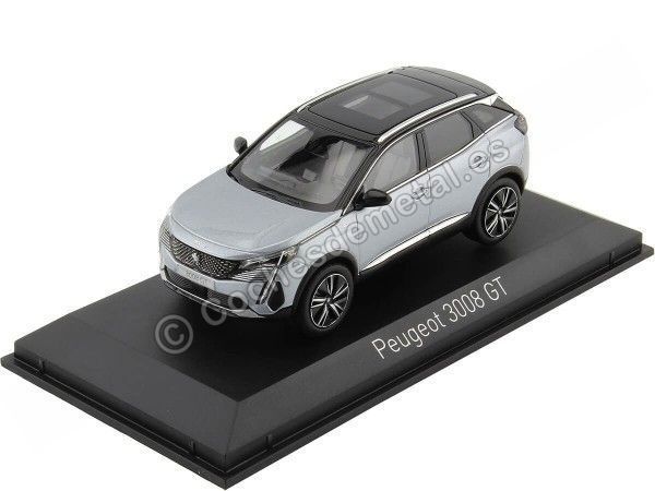 Cochesdemetal.es 2021 Peugeot 3008 GT Gris Artense 1:43 Norev 473918