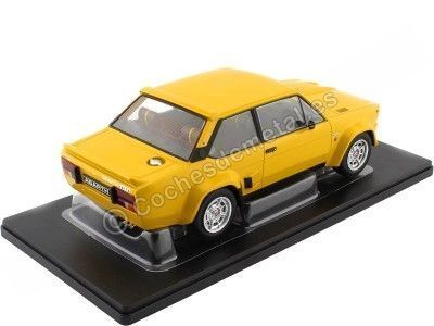 Cochesdemetal.es 1980 Fiat 131 Abarth Amarillo 1:18 IXO Models 18CMC128 2