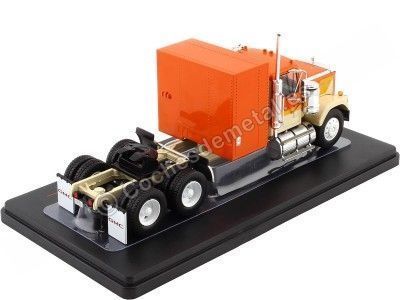 Cochesdemetal.es 1980 Cabeza Tractora GMC General SZM Naranja/Beige 1:43 IXO Models TR129.22 2