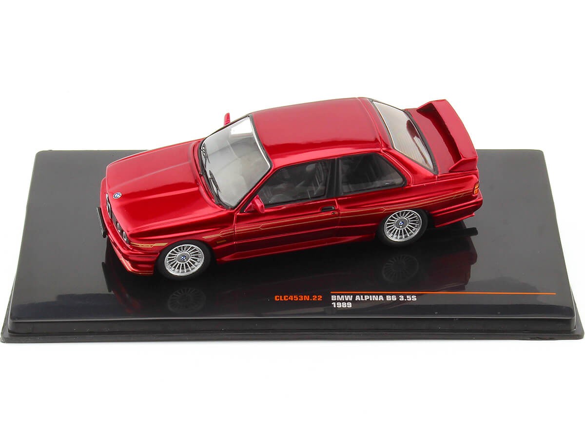 1989 BMW Alpina B6 3.5S Rojo Metalizado Bicapa 1:43 IXO Models CLC4...