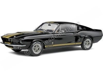 Cochesdemetal.es 1967 Ford Shelby Mustang GT500 Negro/Oro 1:18 Solido S1802908