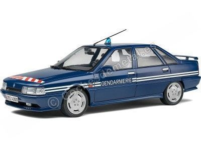 1992 Renault 21 R21 MK2 Turbo BRI Gendarmerie Policía Francesa Azul 1:18 Solido S1807703 Cochesdemetal.es