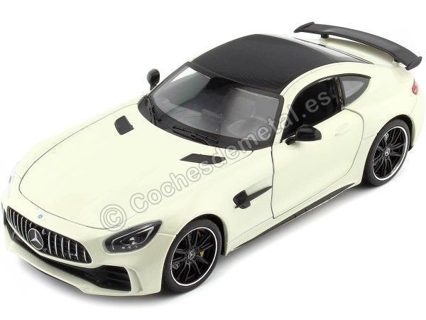 Cochesdemetal.es 2015 Mercedes-Benz AMG GT R Coupe (C190) Blanco Perlado 1:24 Welly 24081