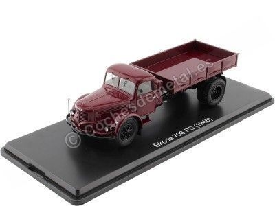 CARSDEMETAL.ES 1946 SKODA 706 RS PLATEFORM TRACK 2 AXES GARNET 1:43 Premium ClassixxS PCL47128