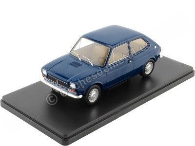 1971 Fiat 127 (Seat 127) Azul 1:24 WhiteBox 124148 Cochesdemetal.es