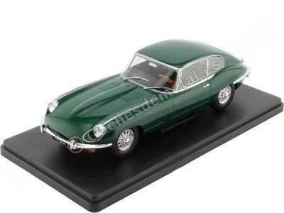 1964 Jaguar E-Type Coupé "Deportivo Zapatilla" Verde Inglés 1:24 WhiteBox 124149 Cochesdemetal.es