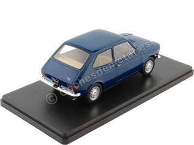1971 Fiat 127 (Seat 127) Azul 1:24 WhiteBox 124148 Cochesdemetal.es 2