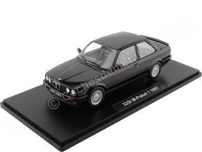 1987 BMW 325i (E30) Acabado M 1 Negro Metalizado 1:18 KK-Scale KKDC180743 Cochesdemetal.es
