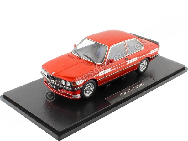 Cochesdemetal.es 1980 BMW Alpina C1 2.3 E21 Rojo Metalizado 1:18 KK-Scale 181173
