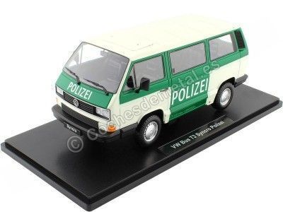 1987 Volkswagen VW T3 Syncro Policia Alemana Beige/Verde 1:18 KK-Scale 180967 Cochesdemetal.es