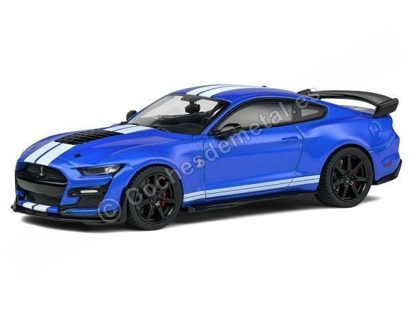 Cochesdemetal.es 2020 Ford Shelby Mustang GT500 Azul/Blanco 1:43 Solido S4311501