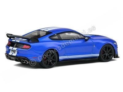 2020 Ford Shelby Mustang GT500 Azul/Blanco 1:43 Solido S4311501 Cochesdemetal.es 2