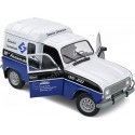 CARSDEMETAL.ES 1988 Renault R4 4L F4 "Service de livraison solide" Bleu / noir / blanc 1:18 Solino S1802207