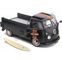 CARSDEMETAL.ES 1950 Volkswagen VW T1 Pickup "Harley-Davidson Surfera" Black 1:18 Solino S1806704