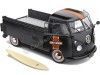 CARSDEMETAL.ES 1950 Volkswagen VW T1 Pickup "Harley-Davidson Surfera" Black 1:18 Solino S1806704