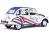 CARSDEMETAL.ES 1982 Citroen 2CV6 "Paris région" Rouge / blanc / bleu 1:18 Solino S1805018