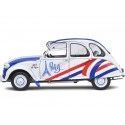 CARSDEMETAL.ES 1982 Citroen 2CV6 "Paris région" Rouge / blanc / bleu 1:18 Solino S1805018