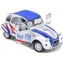 CARSDEMETAL.ES 1982 Citroen 2CV6 "Paris région" Rouge / blanc / bleu 1:18 Solino S1805018