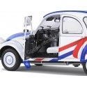 CARSDEMETAL.ES 1982 Citroen 2CV6 "Paris région" Rouge / blanc / bleu 1:18 Solino S1805018