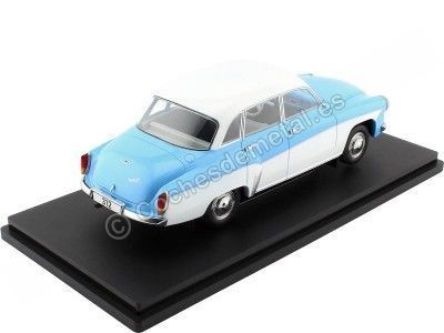 Cochesdemetal.es 1965 Wartburg 312 Azul Claro/Blanco 1:18 MC Group 18300 2