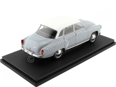 Cochesdemetal.es 1965 Wartburg 312 Gris/Blanco 1:18 MC Group 18301 2