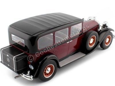 Cochesdemetal.es 1928 Mercedes-Benz Type 460/460K Nurburg (W08) Granate/Negro 1:18 MC Group 18364 2