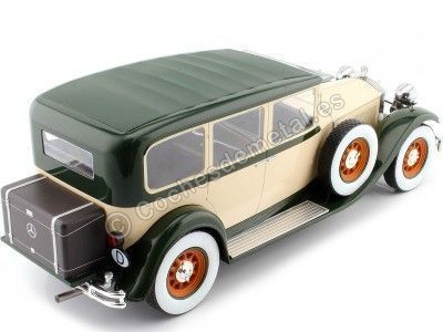 Cochesdemetal.es 1928 Mercedes-Benz Type 460/460K Nurburg (W08) Beige/Verde 1:18 MC Group 18410 2