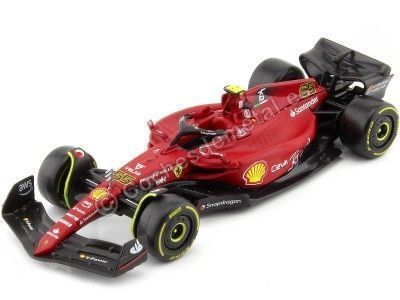 Cochesdemetal.es 2022 Ferrari F1-75 Nº55 Carlos Sainz Scudería Ferrari 1:43 Bburago 36832S
