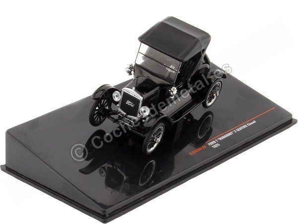Cochesdemetal.es 1925 Ford Model T Cerrado "Runabout" 2 Asientos Negro 1:43 IXO Models CLC454N.22