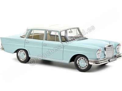 Cochesdemetal.es 1969 Mercedes-Benz 220 S (W111) Azul Claro 1:18 Norev HQ 183920 2